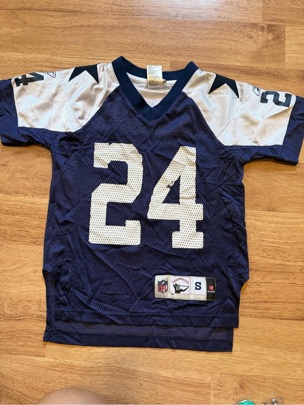 Dallas Cowboys Marion Barber #24 Reebok Throwback Jersey Youth S 8
